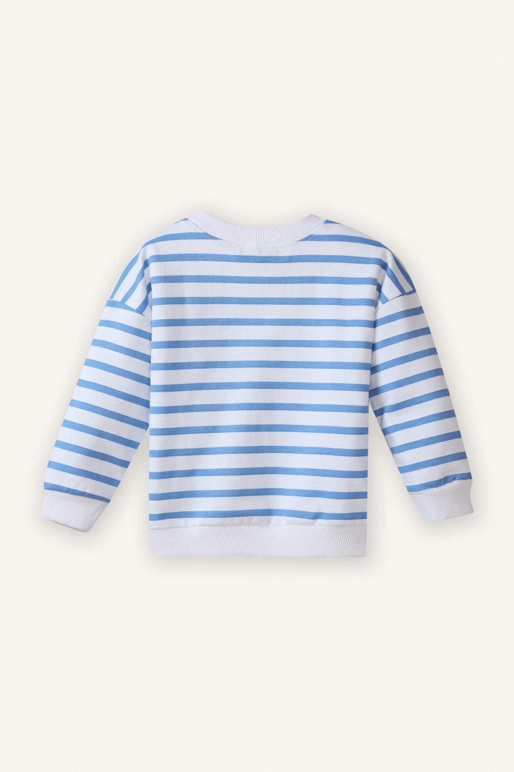 Oversize Wide Fit Crew Neck Printed 2-Piece Sweatshirt Set For Baby Boys