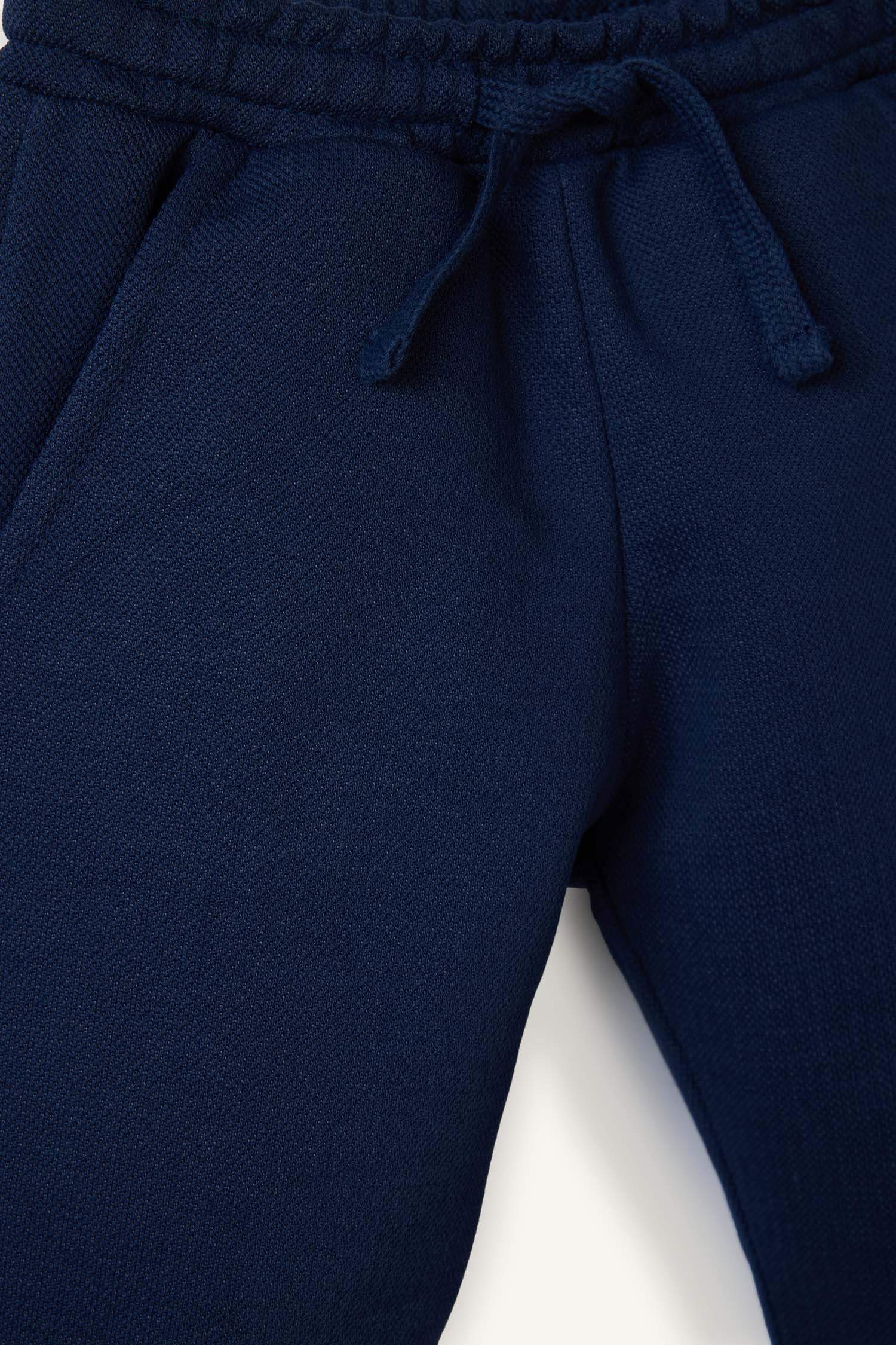 Elastic Waist Piqué Sweatpants For Baby Boys