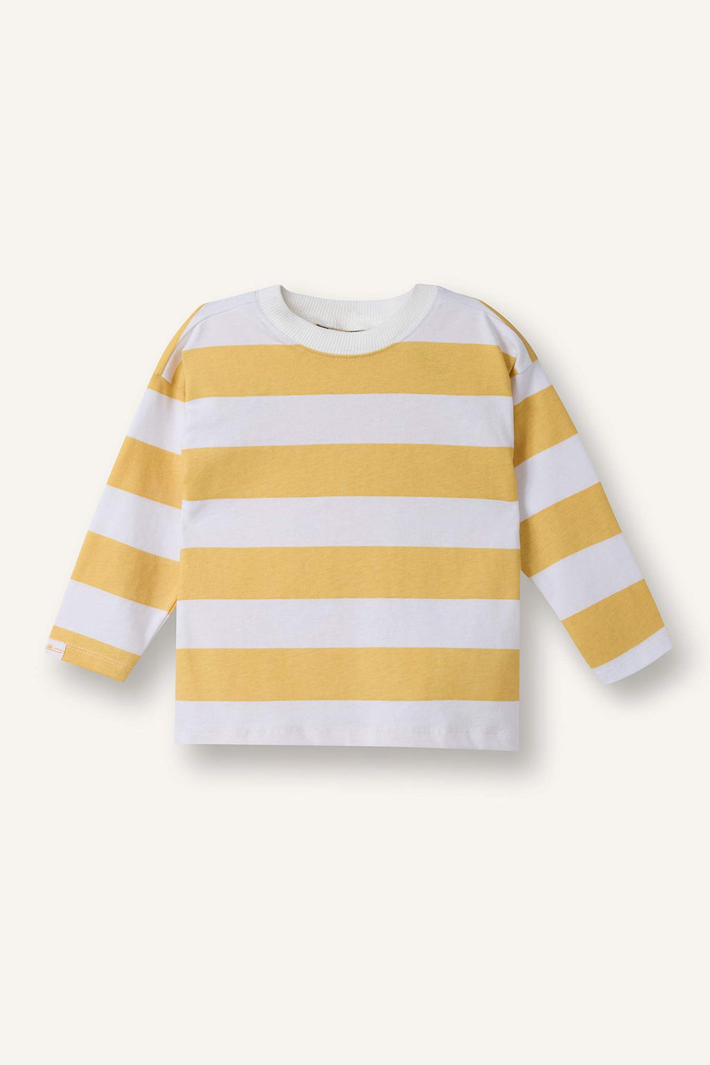 Crew Neck Striped Long-Sleeve T-Shirt For Baby Boy