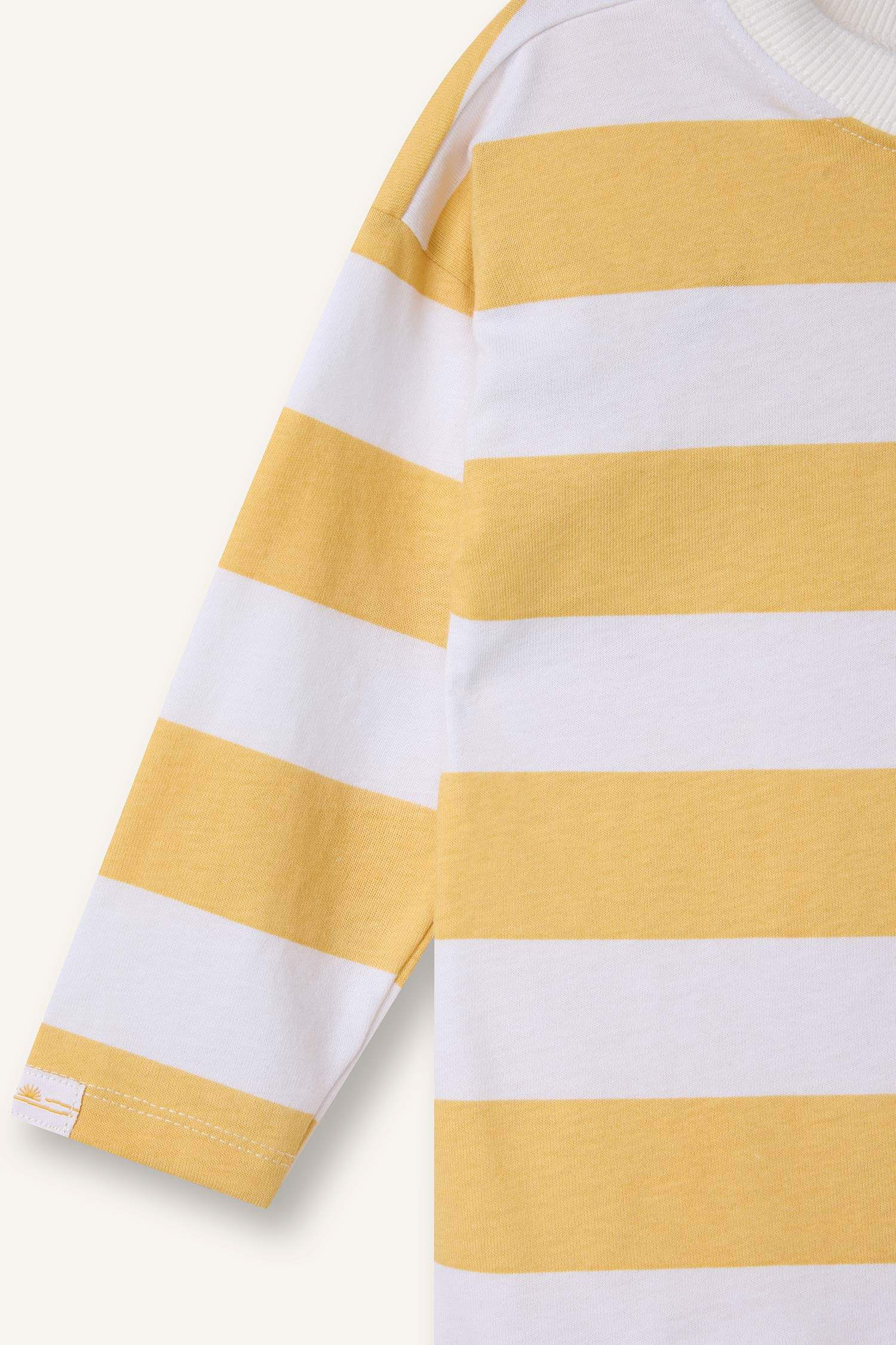 Crew Neck Striped Long-Sleeve T-Shirt For Baby Boy