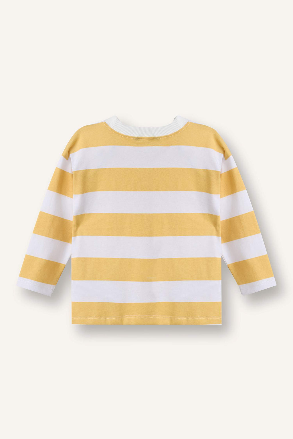 Crew Neck Striped Long-Sleeve T-Shirt For Baby Boy
