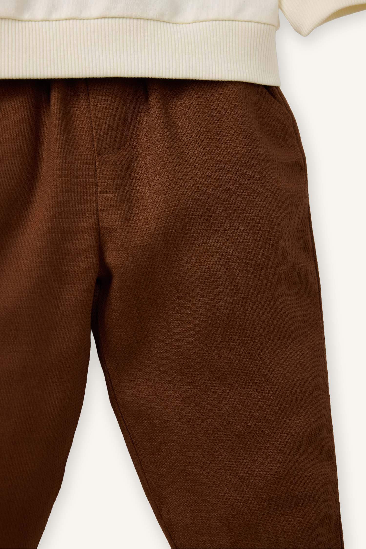 Slogan Print Sweatshirt Fabric 2-Piece Set For Baby Boys