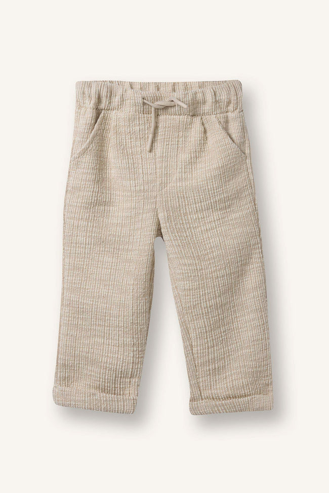 2-Piece Textured Fabric Shirt And Pants Set For Baby Boys Main Image