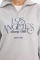 Regular Fit Half-Zip Printed Sweatshirt