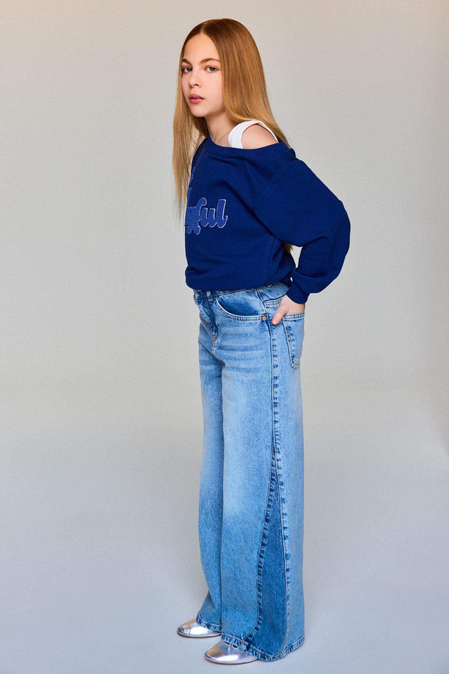 Wide Leg Jeans For Girls Main Image