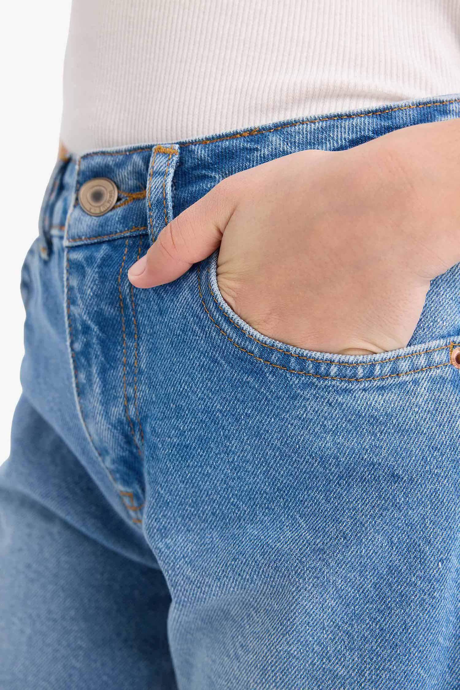 Straight Wide Leg Jeans For Girls