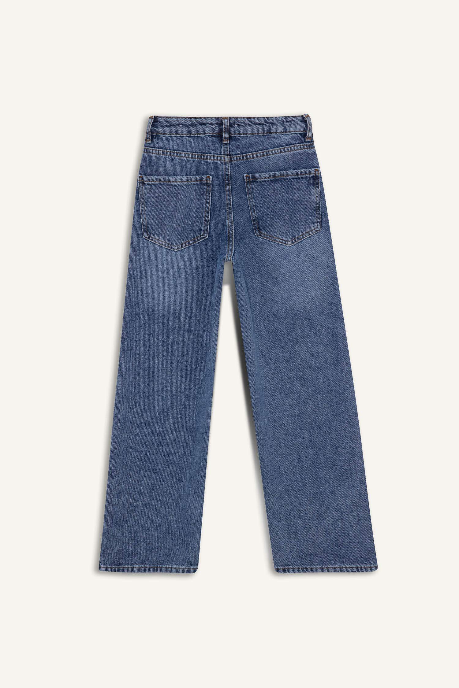 Girls Straight Wide Jean Pants