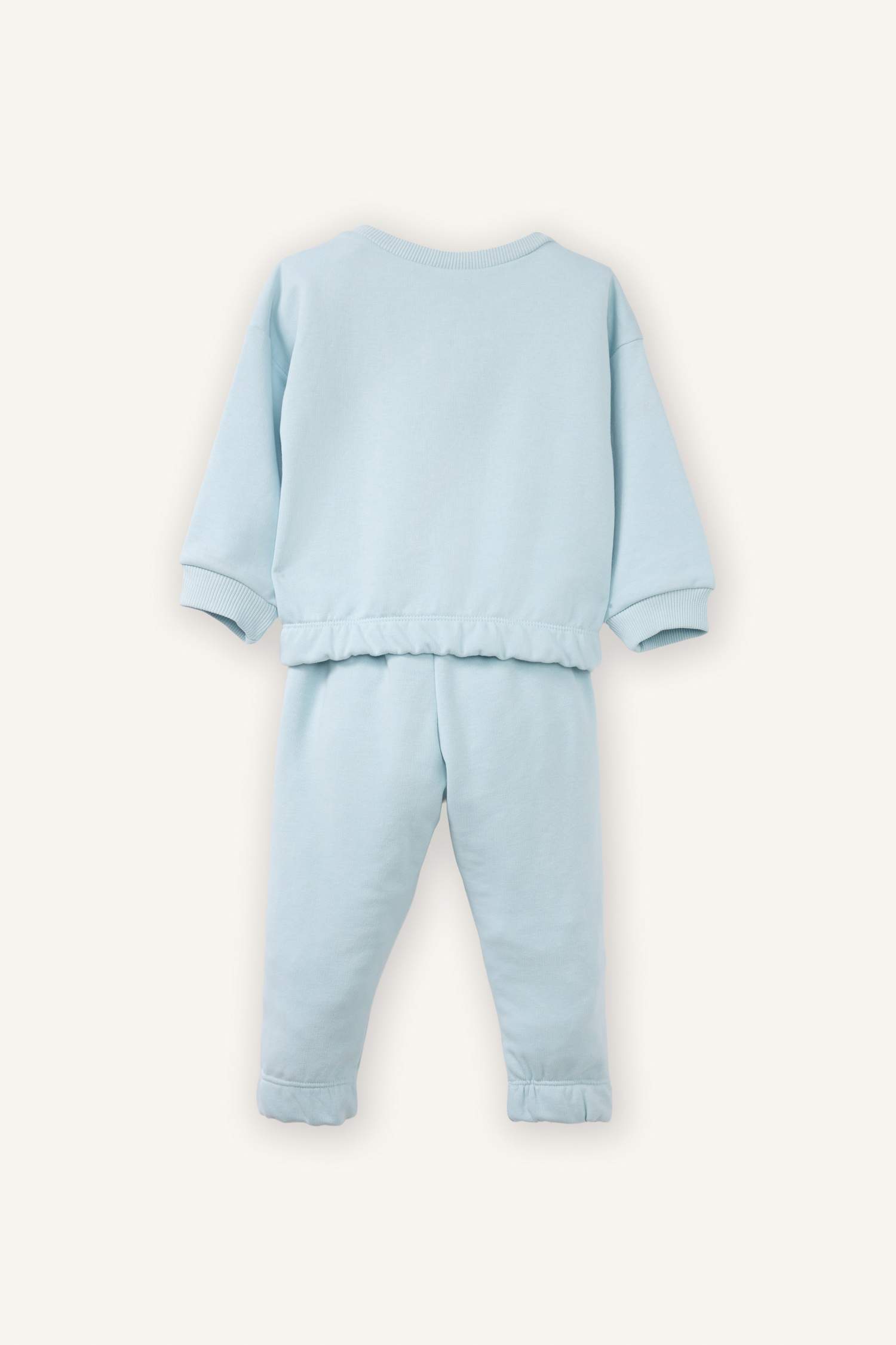 Applique 2-Piece Set: Sweatshirt And Sweatpants For Baby Girls