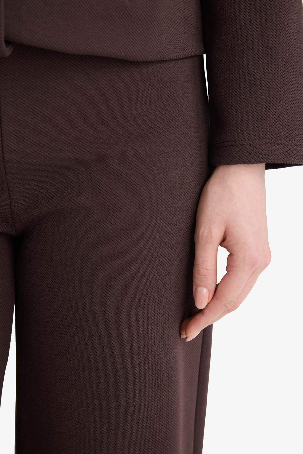 Straight Wide Leg Trousers