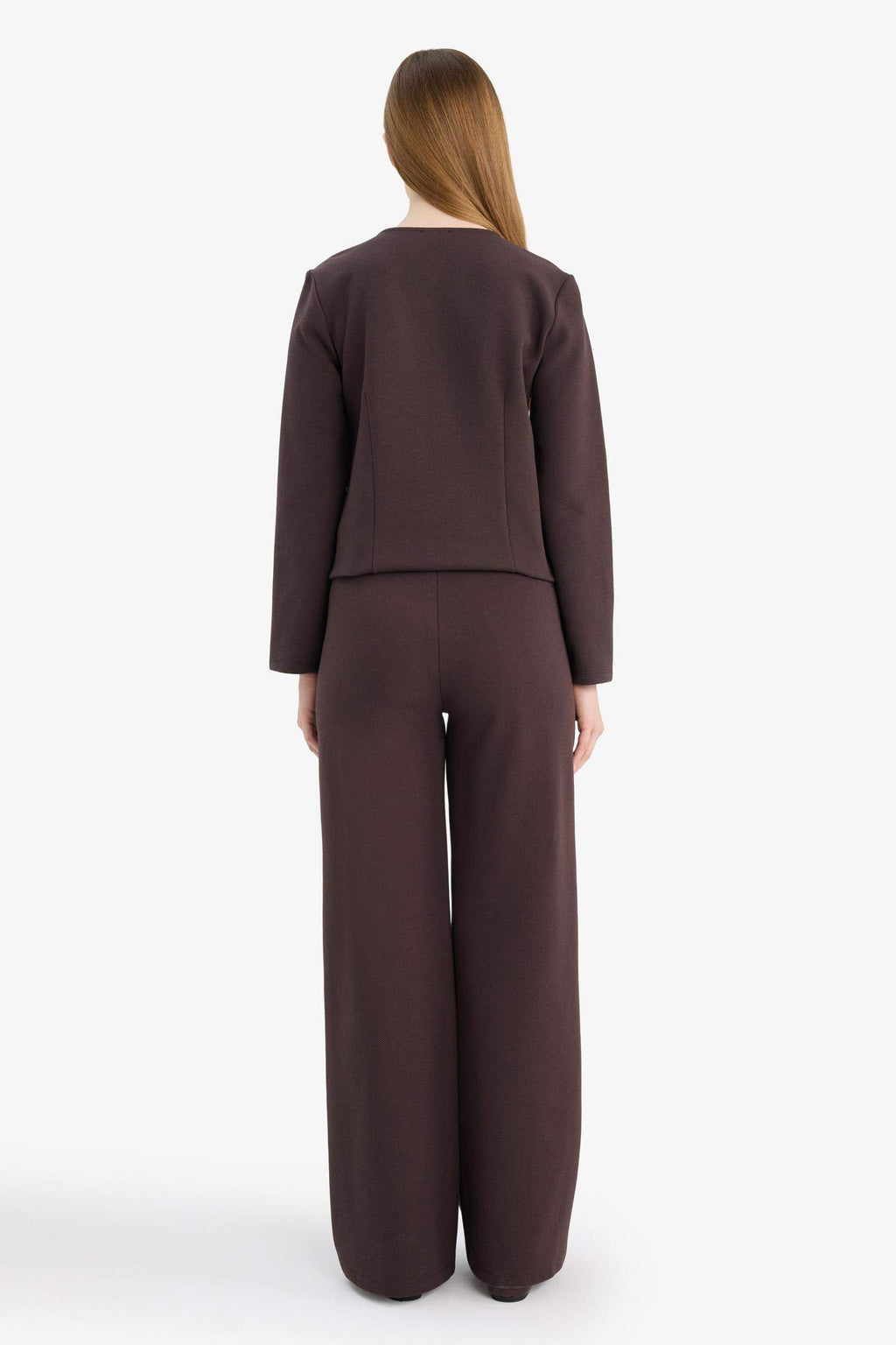 Straight Wide Leg Trousers