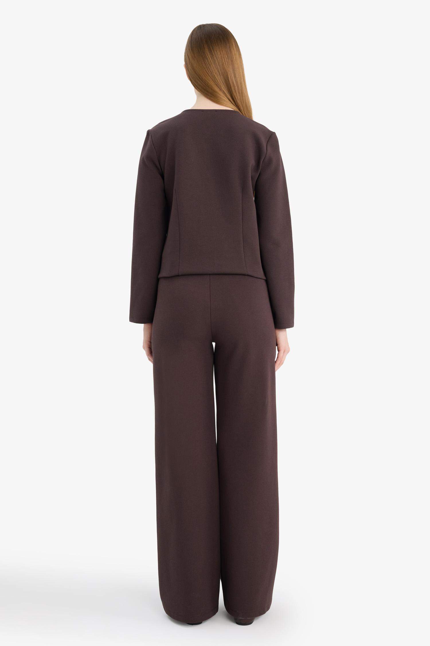 Straight Wide Leg Trousers