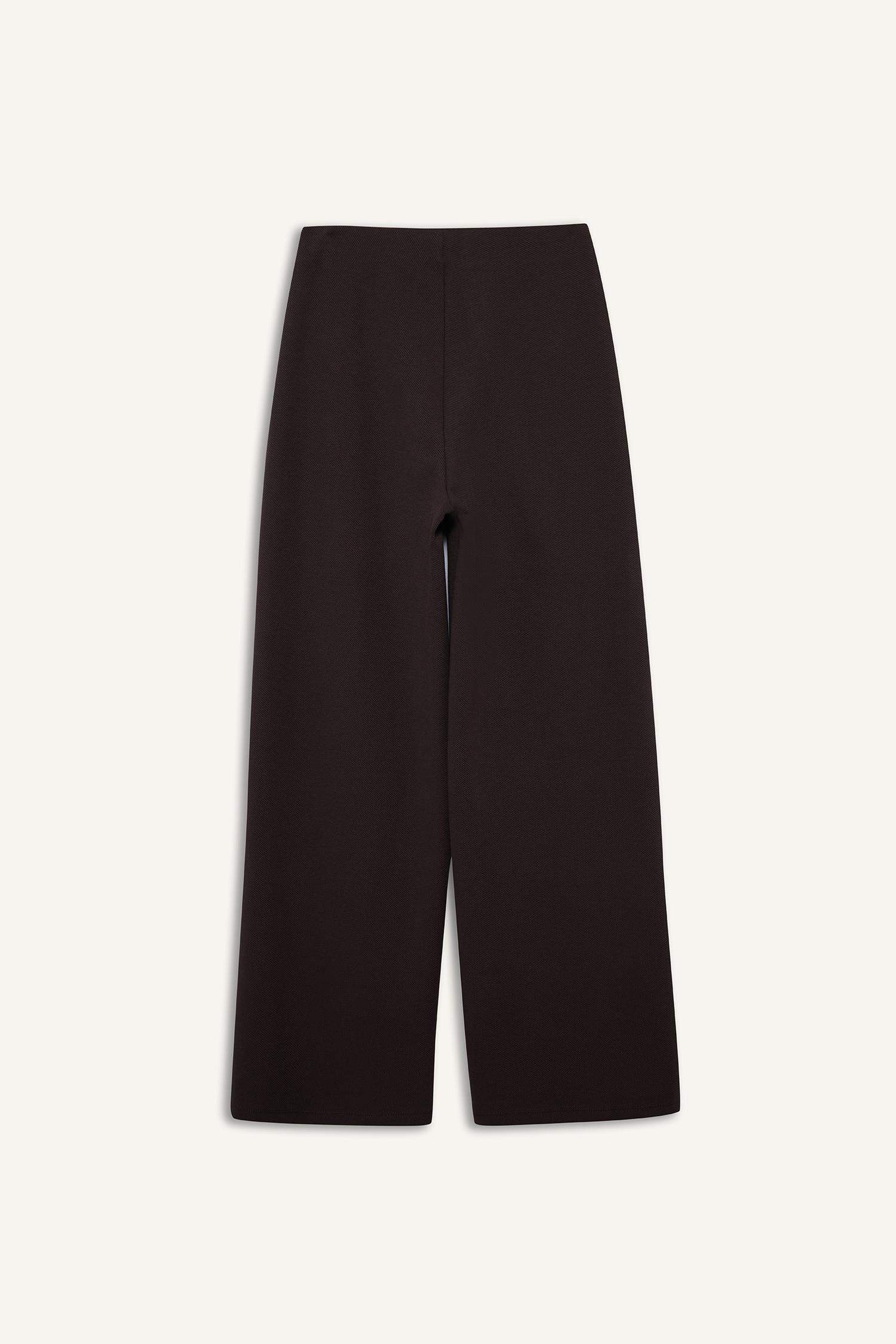 Straight Wide Leg Trousers