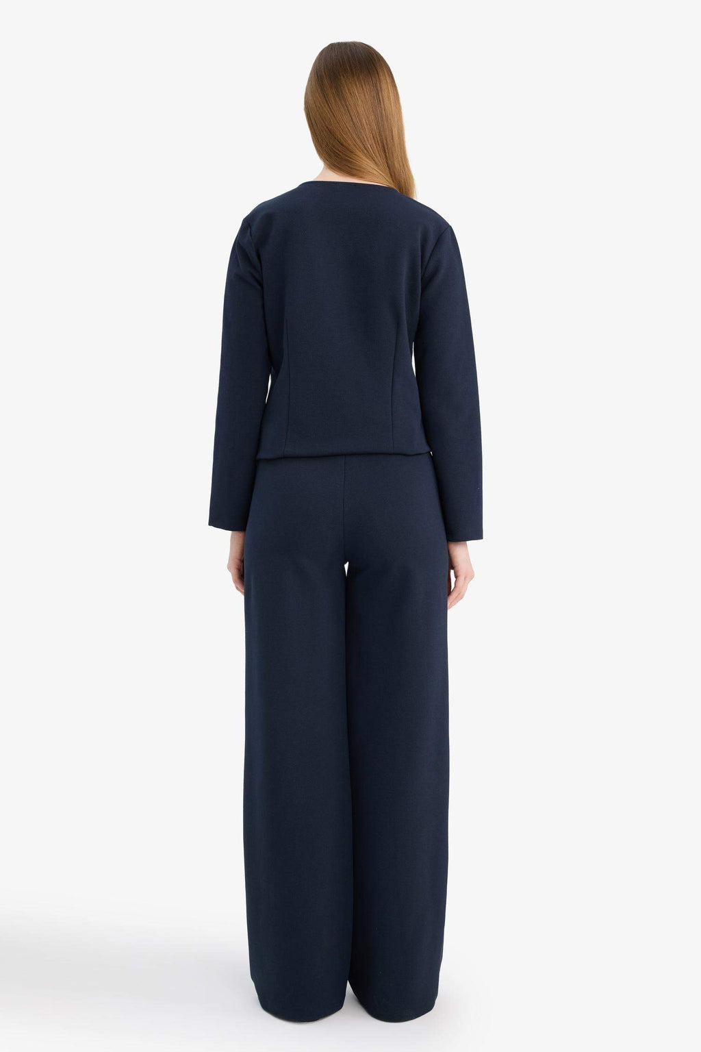Straight Wide Leg Trousers