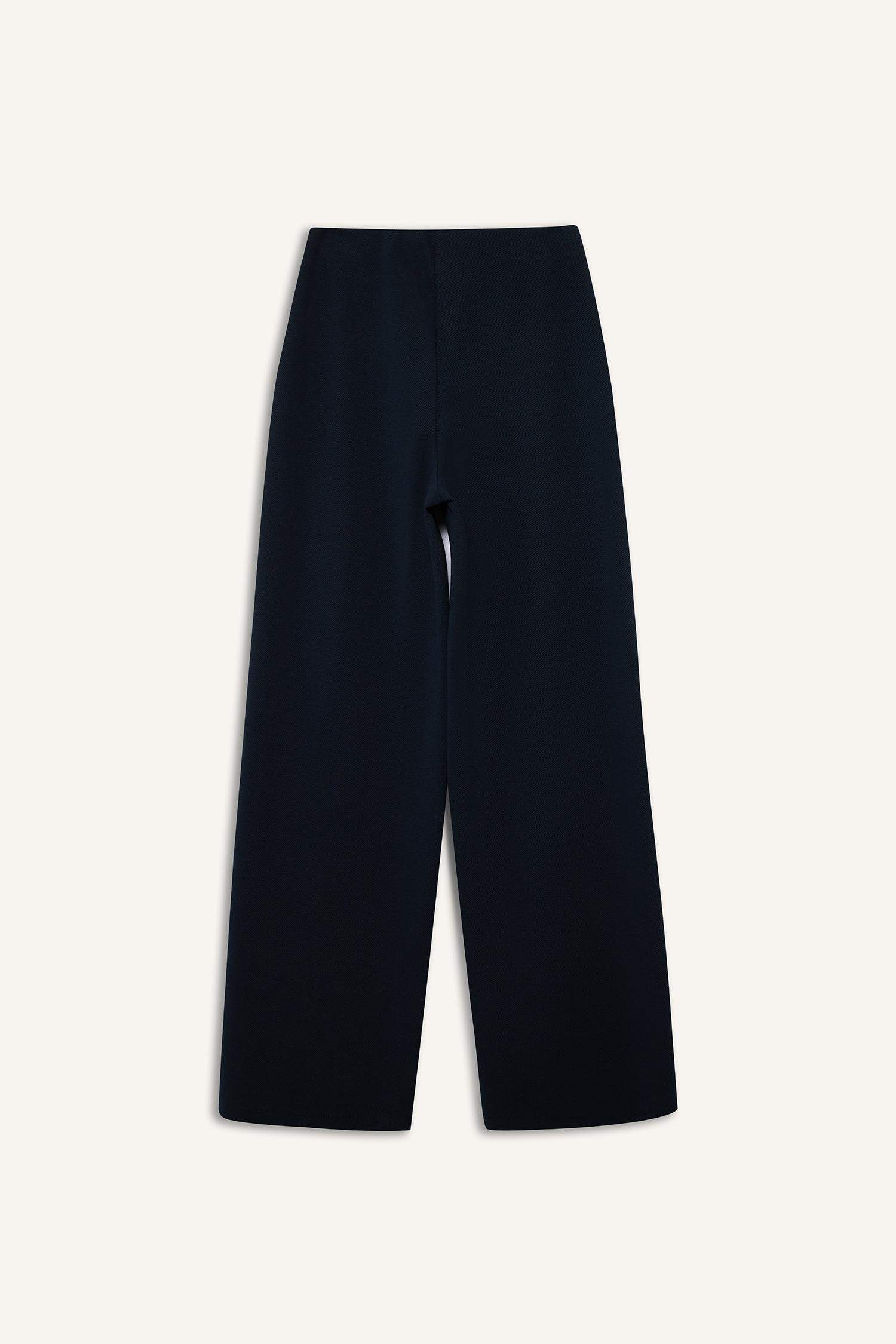Straight Wide Leg Trousers