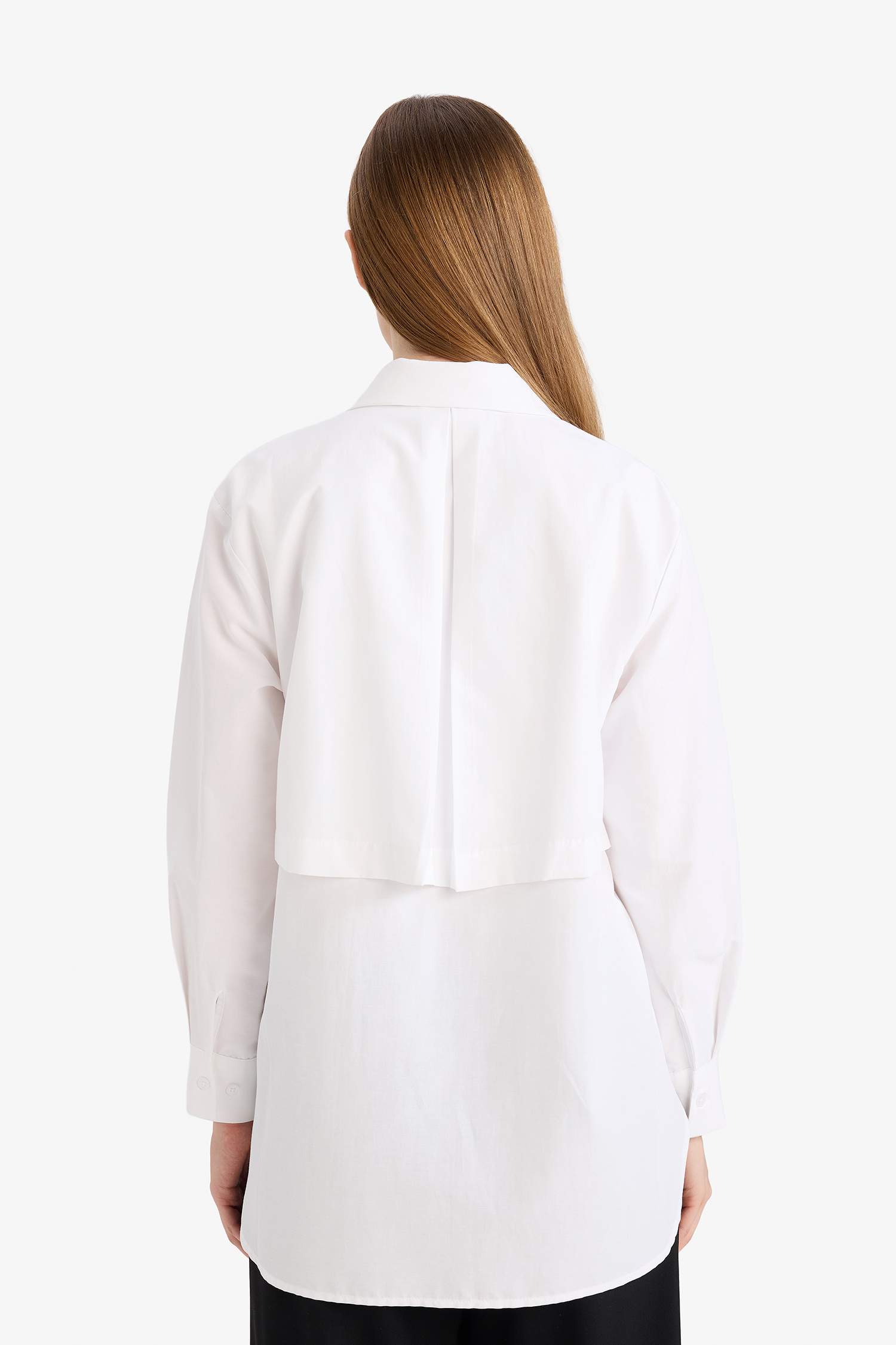 Regular Fit Poplin Long Sleeve Tunic