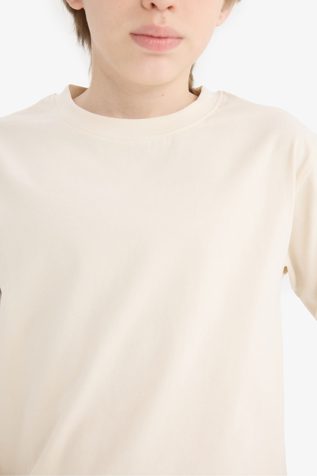 Boys Crew Neck Basic Plain Long Sleeve T-Shirt