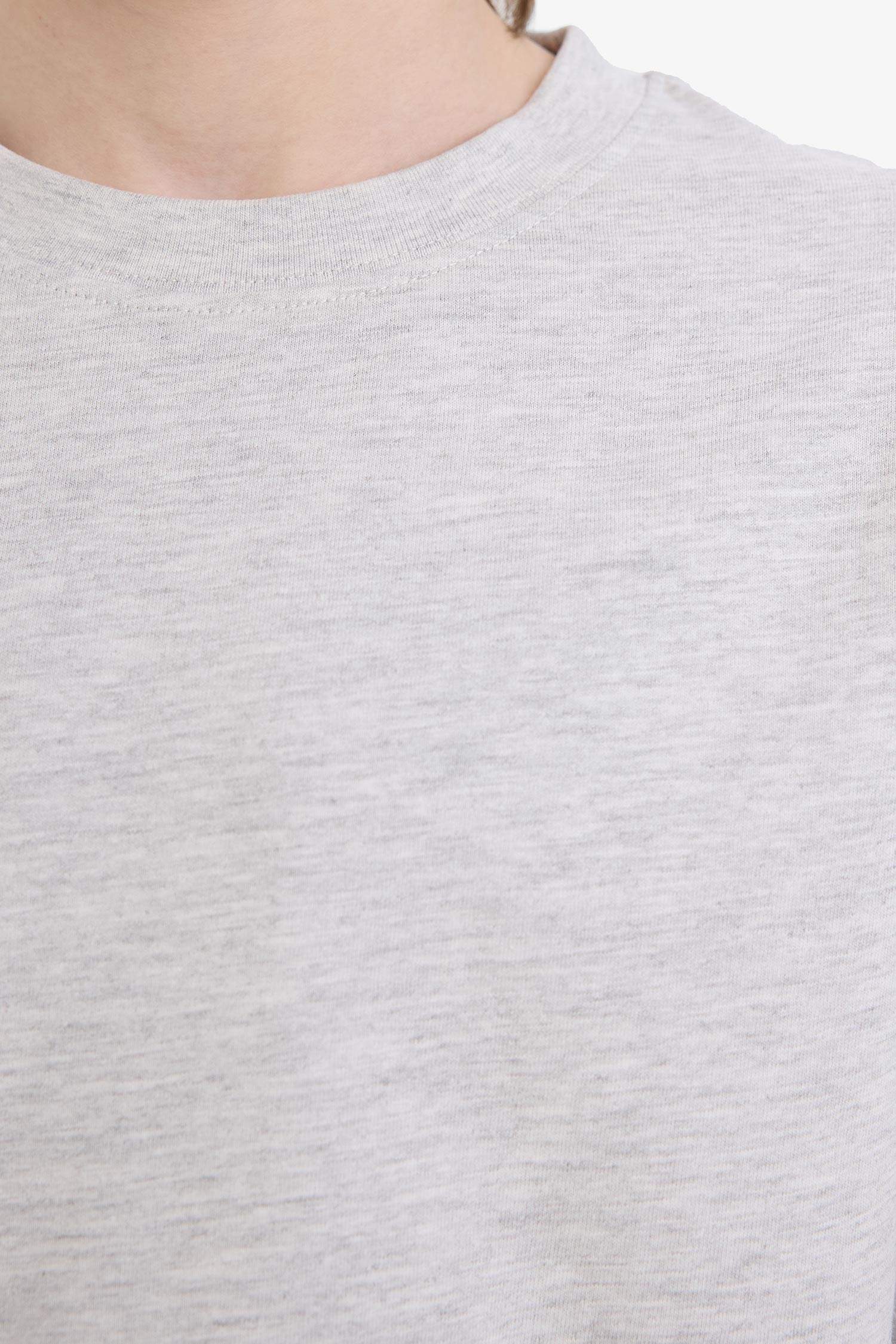 Boys Crew Neck Basic Plain Long Sleeve T-Shirt