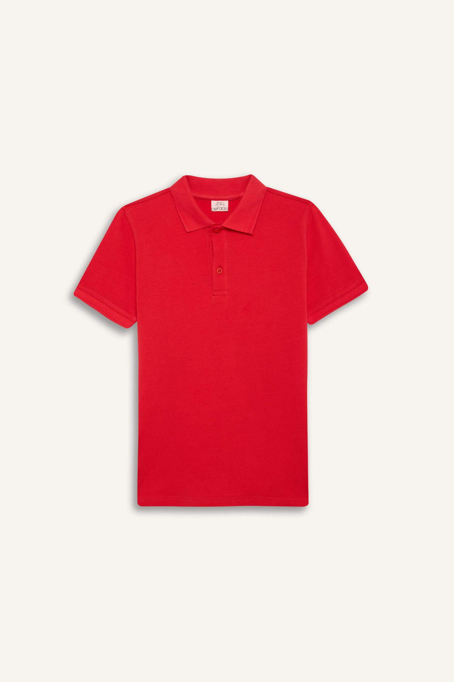 Boy Basic Pique Short Sleeve Polo T-Shirt