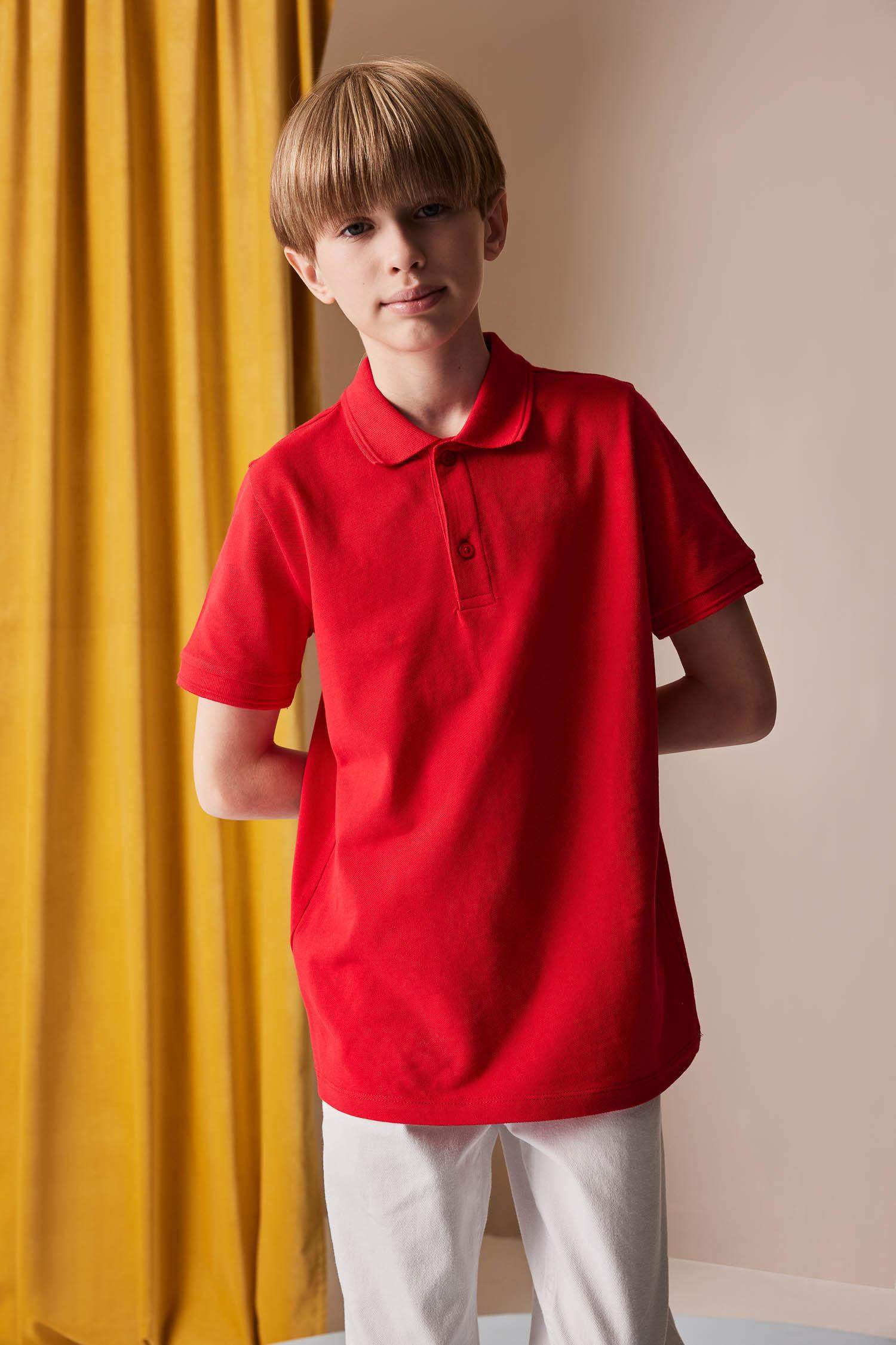 Boy Basic Pique Short Sleeve Polo T-Shirt