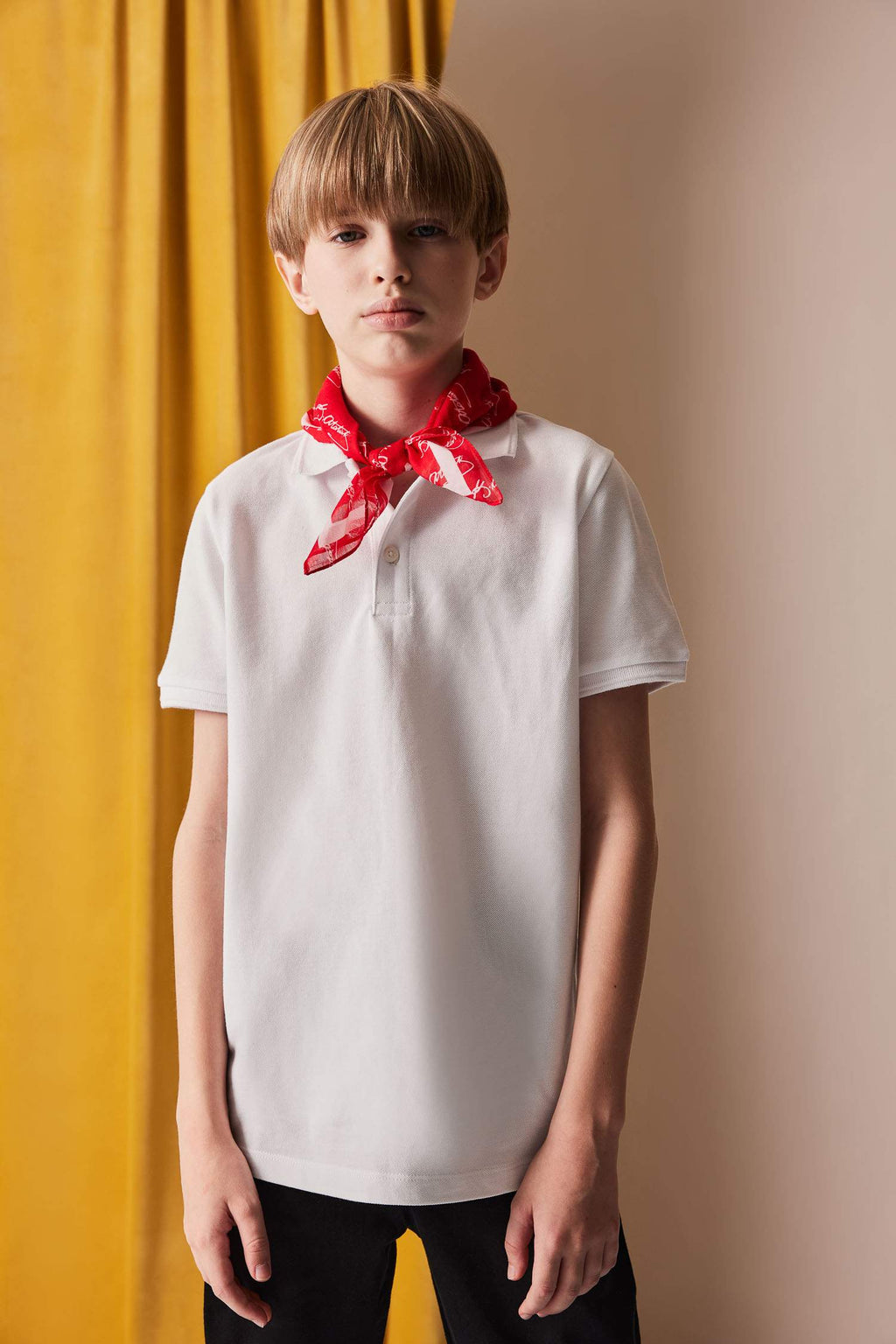 Boy Basic Pique Short Sleeve Polo T-Shirt