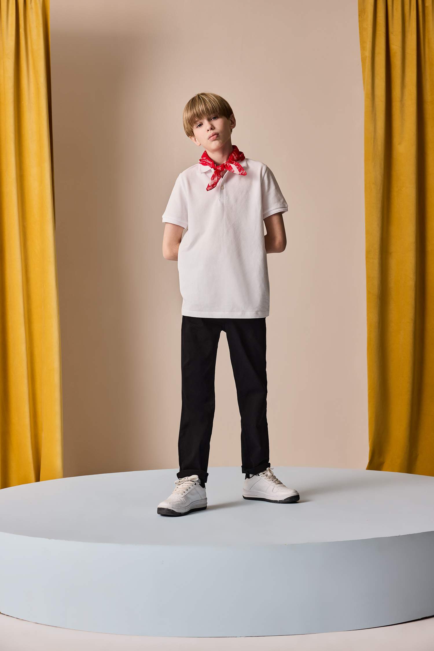 Boy Basic Pique Short Sleeve Polo T-Shirt