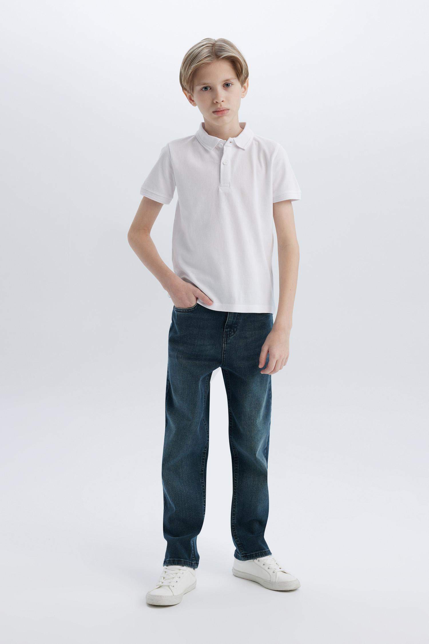 Boy Basic Pique Short Sleeve Polo T-Shirt
