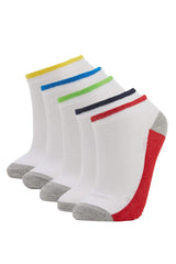 Boys' 5-Pack Cotton Ankle Socks