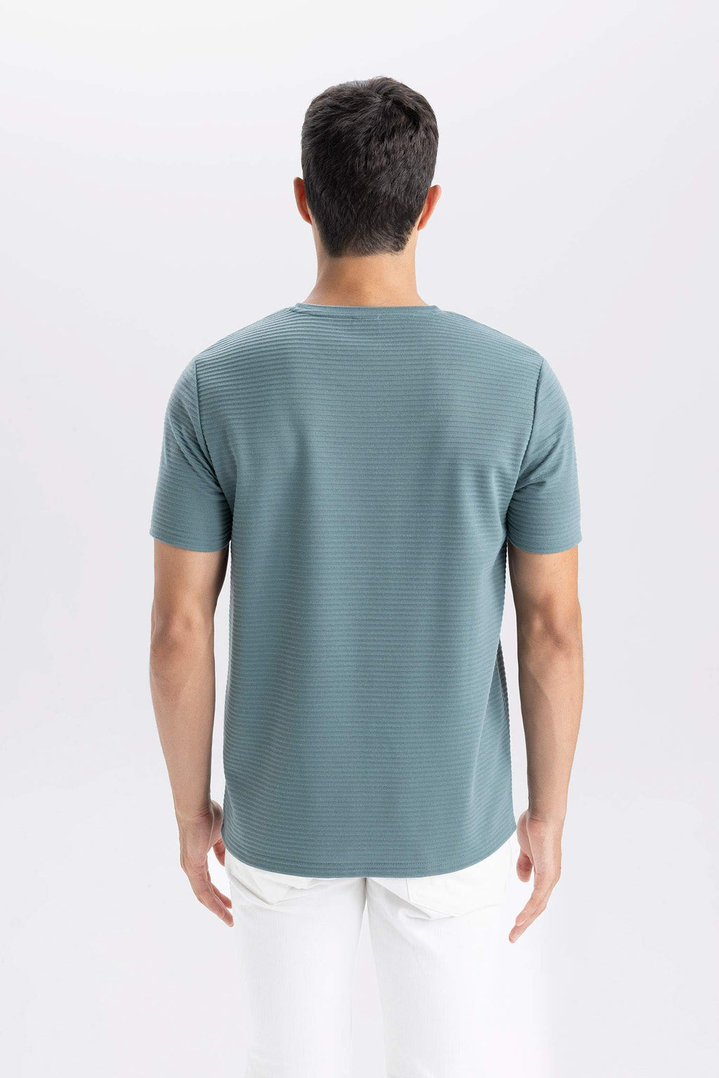 Slim Fit Crew Neck Basic Short Sleeve T-Shirt