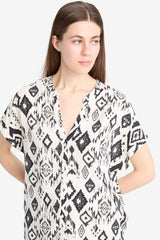 Regular Fit Crew Neck Printed Short Sleeve Shirt
