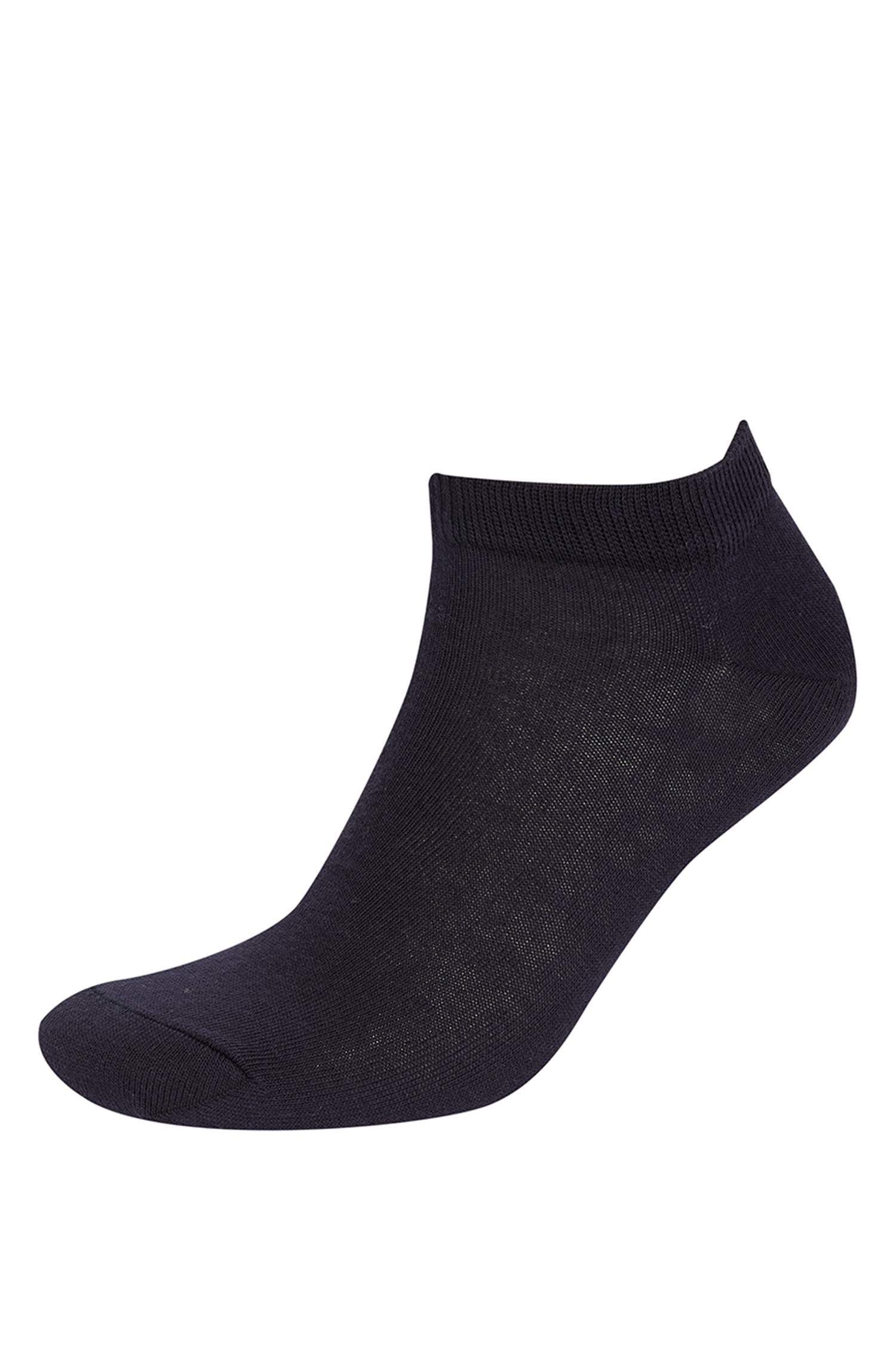 Mens Printed 5-Pack Cotton Ankle Socks