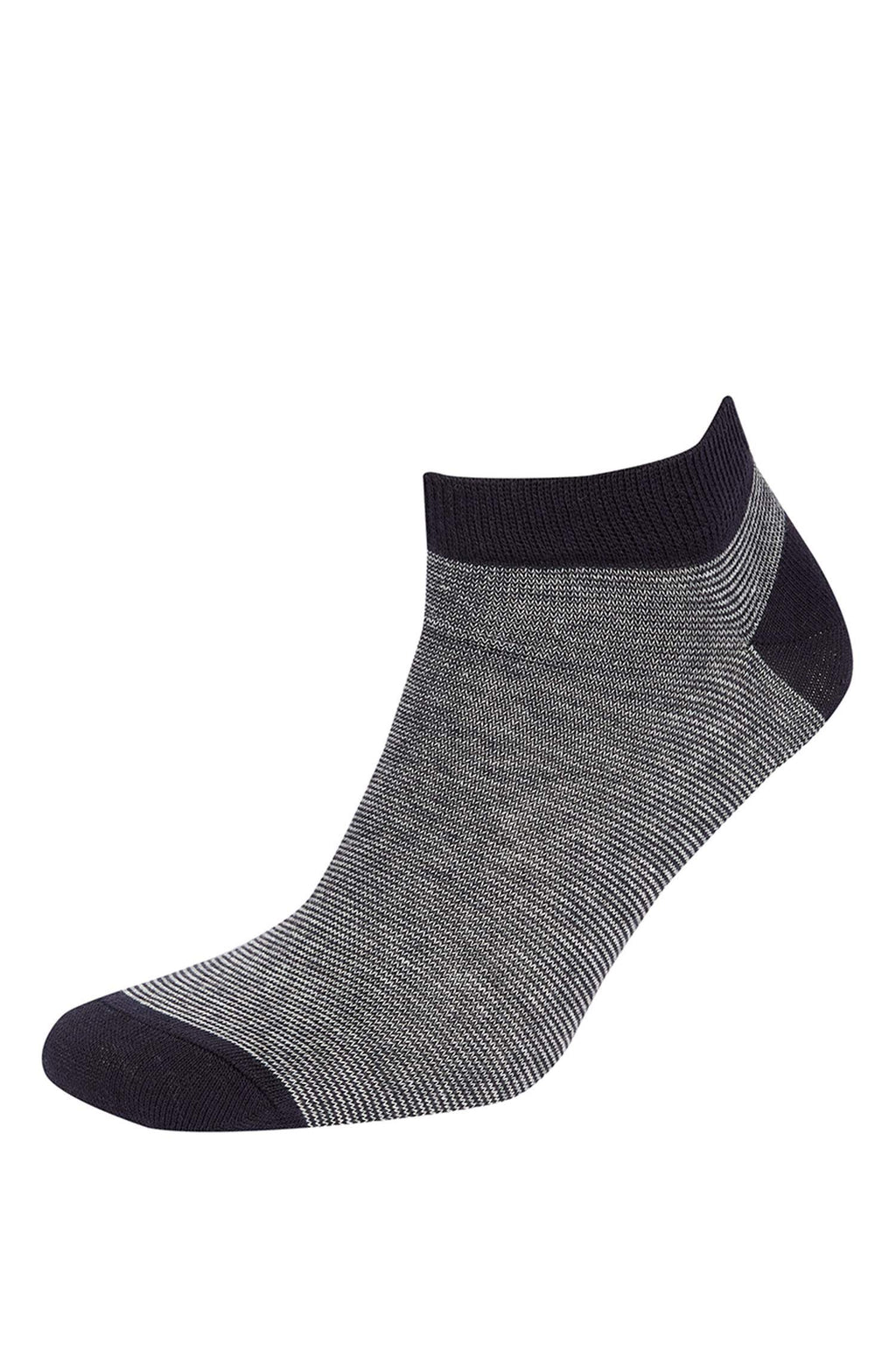 Mens Printed 5-Pack Cotton Ankle Socks