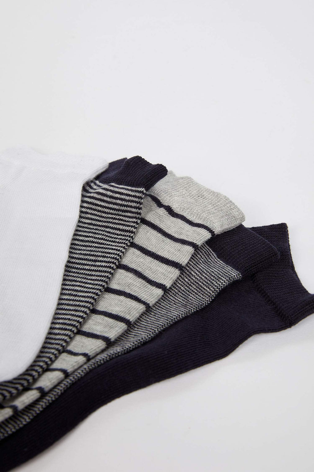 Mens Printed 5-Pack Cotton Ankle Socks