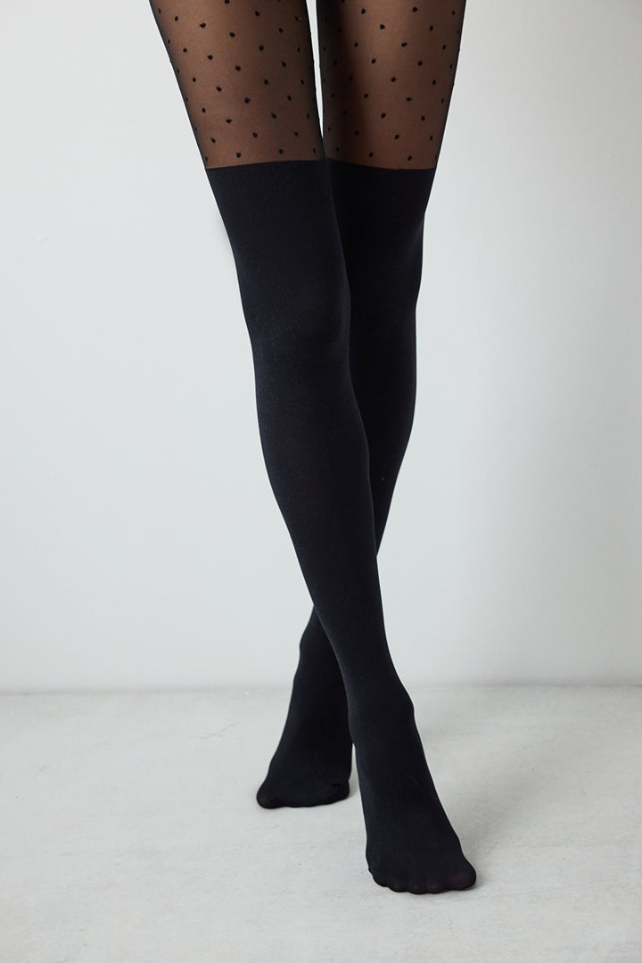 Doty Boot Black Tights