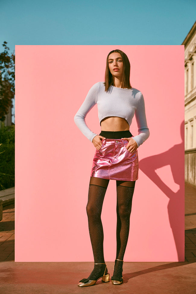 الجوارب السوداء مع التمهيد الفضي من بينتيليسيوس Hover Image