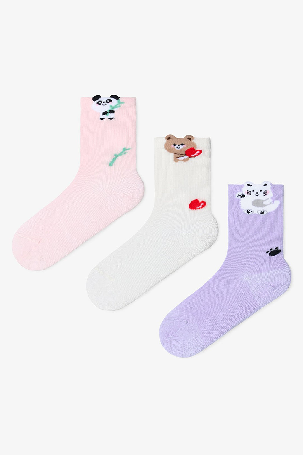 Happy Animals Kids 3-Pack Ankle Socks