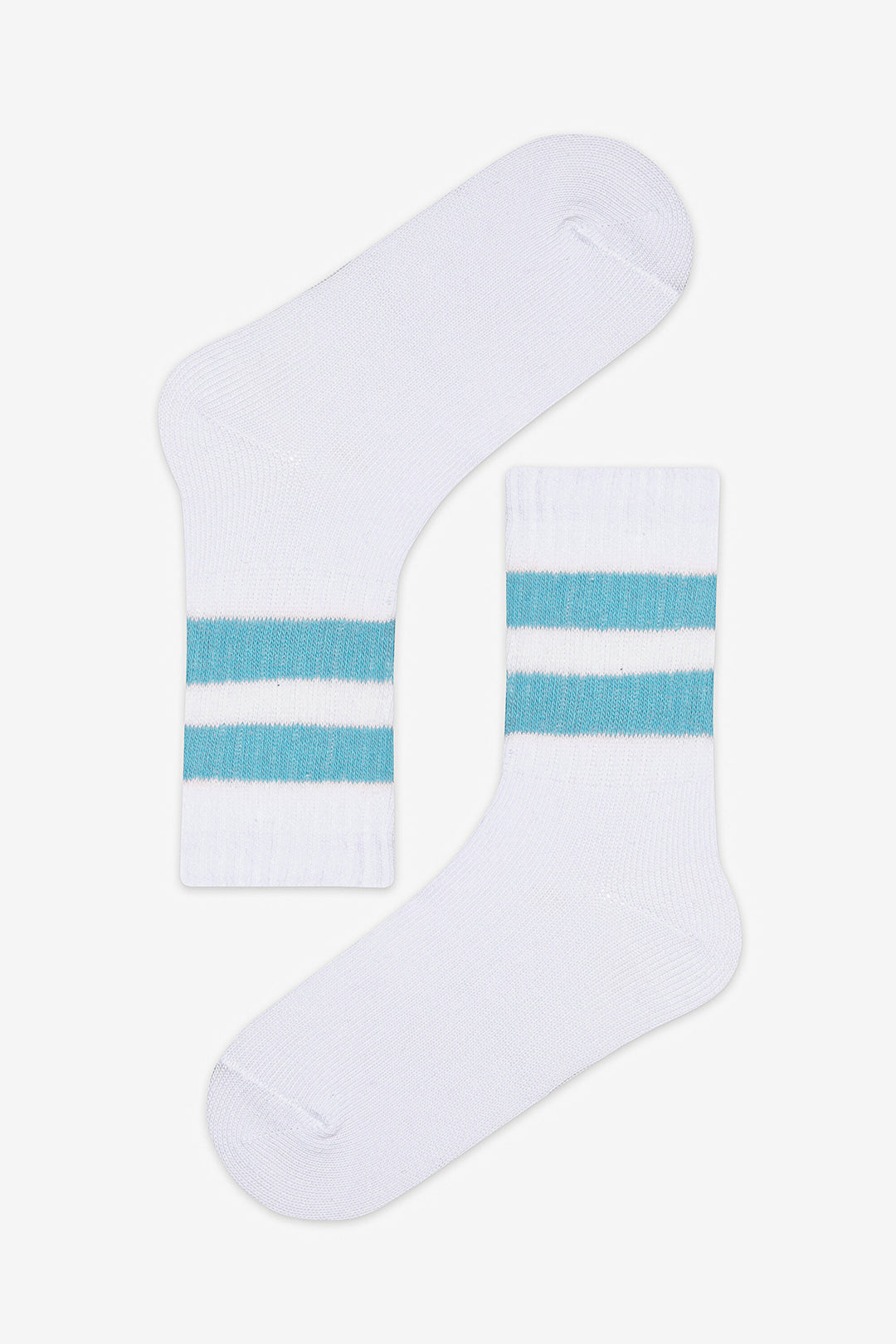 Boy Sporty Line 3 White Tennis Socks