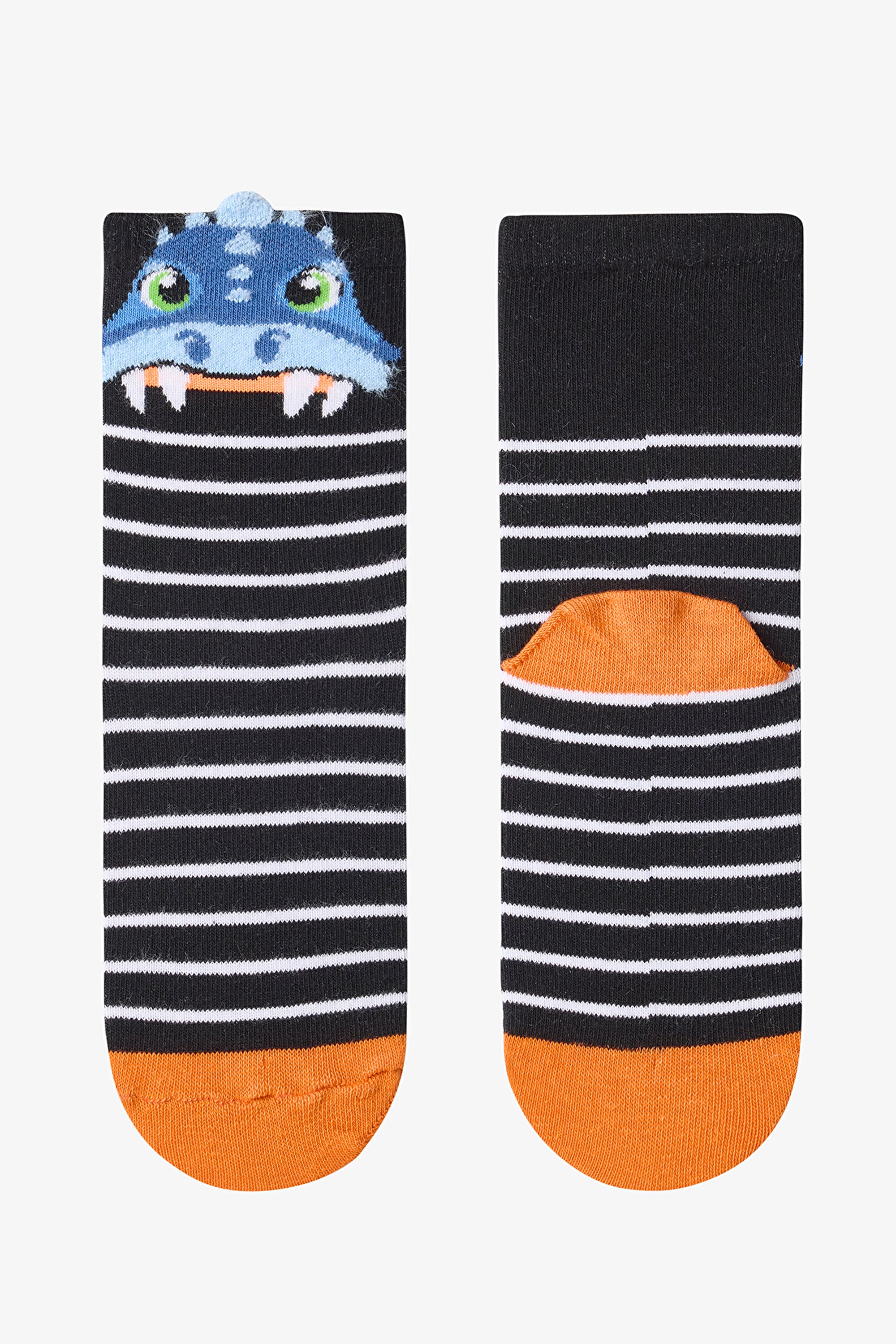 Boys Angry Dino Cotton 4-Pack Ankle Socks
