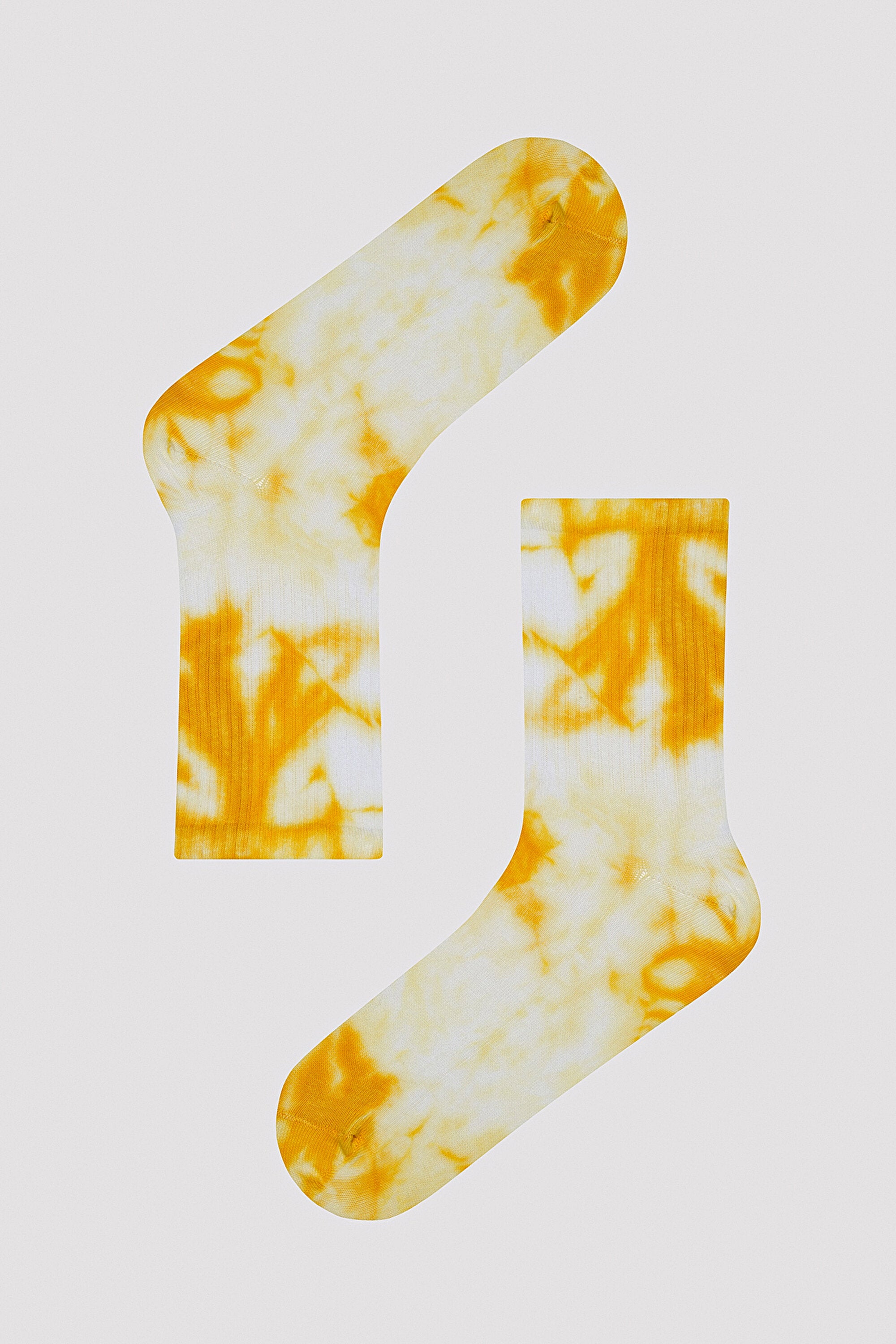Lemon Tie Dye Socket Socks