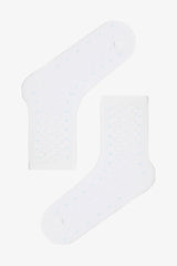 Colorful Girls Polka Dot Cotton 4-Pack Ankle Socks