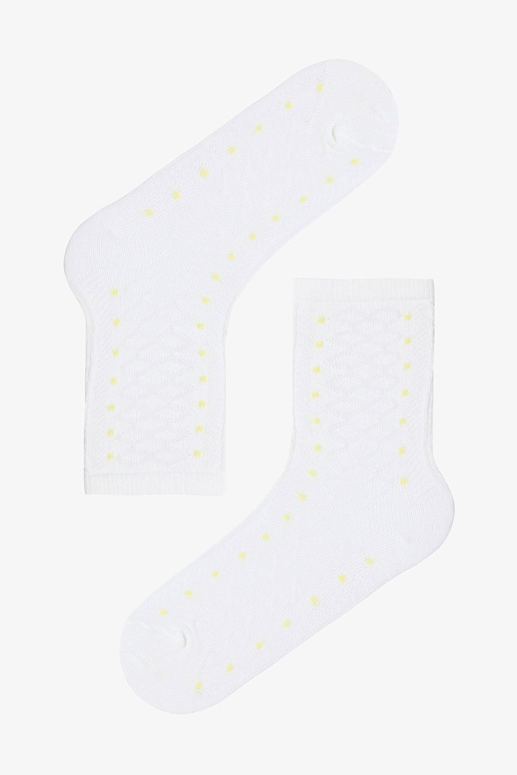 Colorful Girls Polka Dot Cotton 4-Pack Ankle Socks