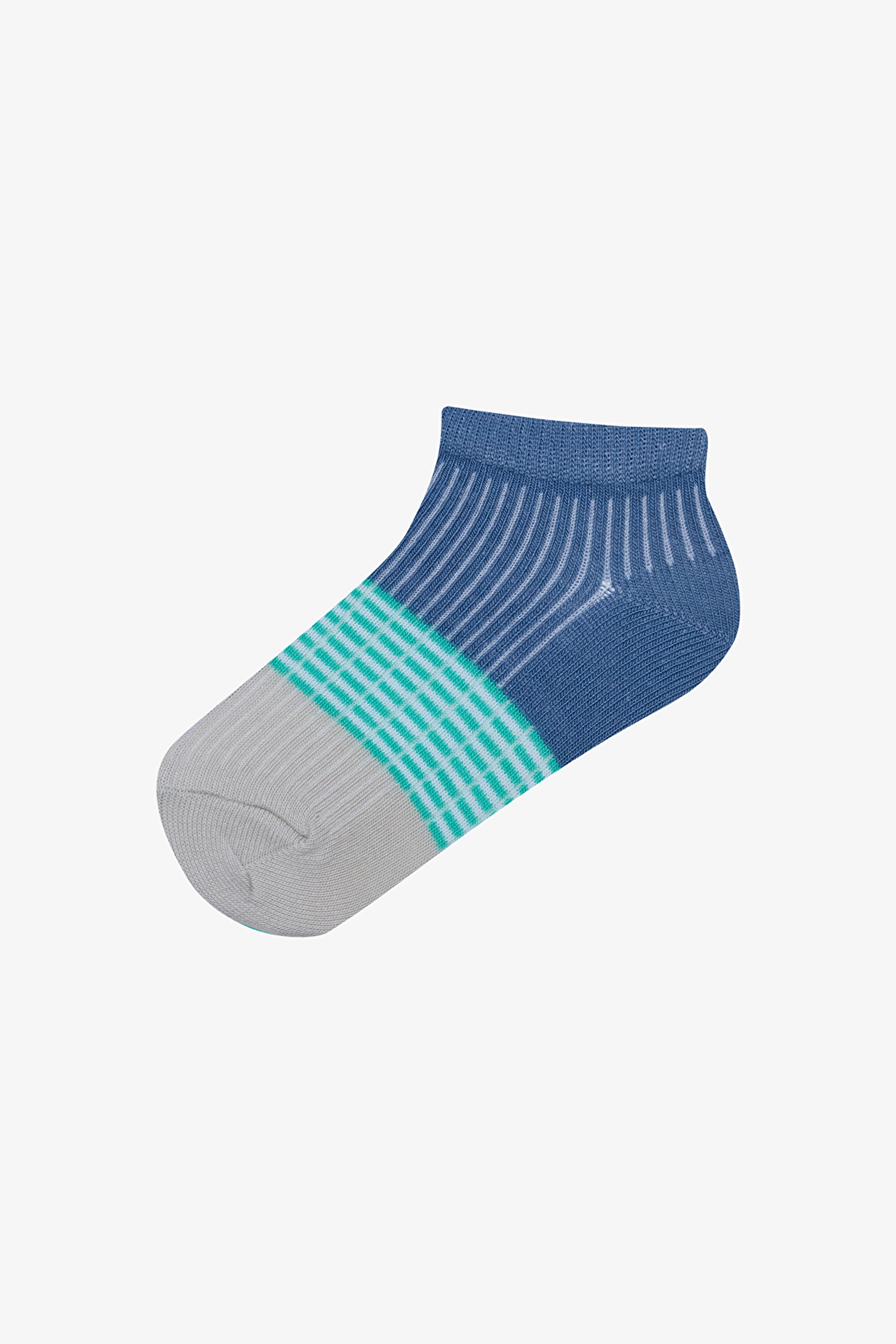 Boy One Line Multicolored 4-Pack Ankle Socks