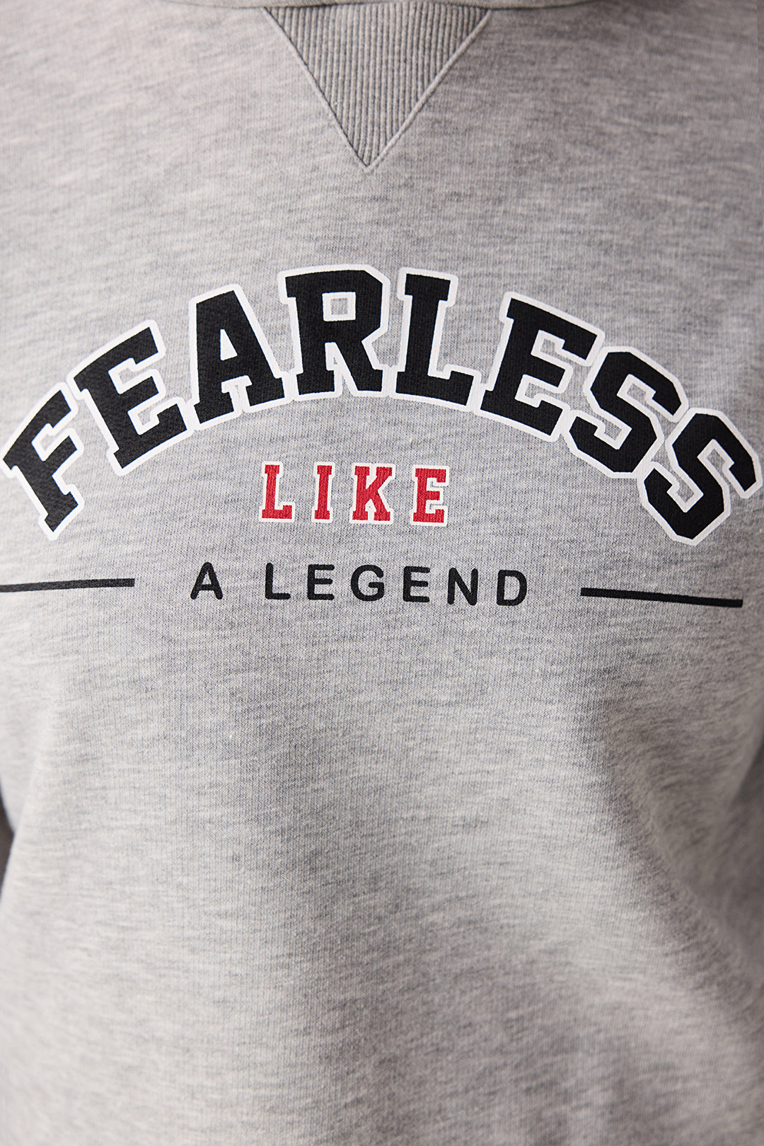 Fearless Grey Sweatshirt - Seren Ay Çetin Collection