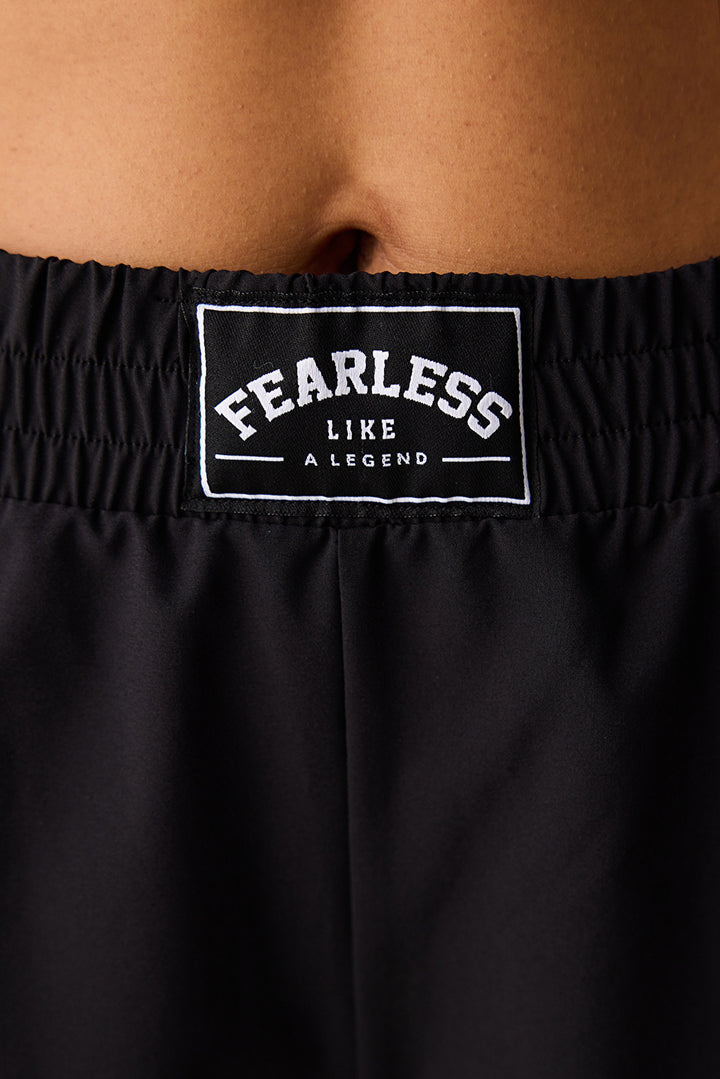 Fearless Black Sports Shorts - Seren Ay Çetin Collection