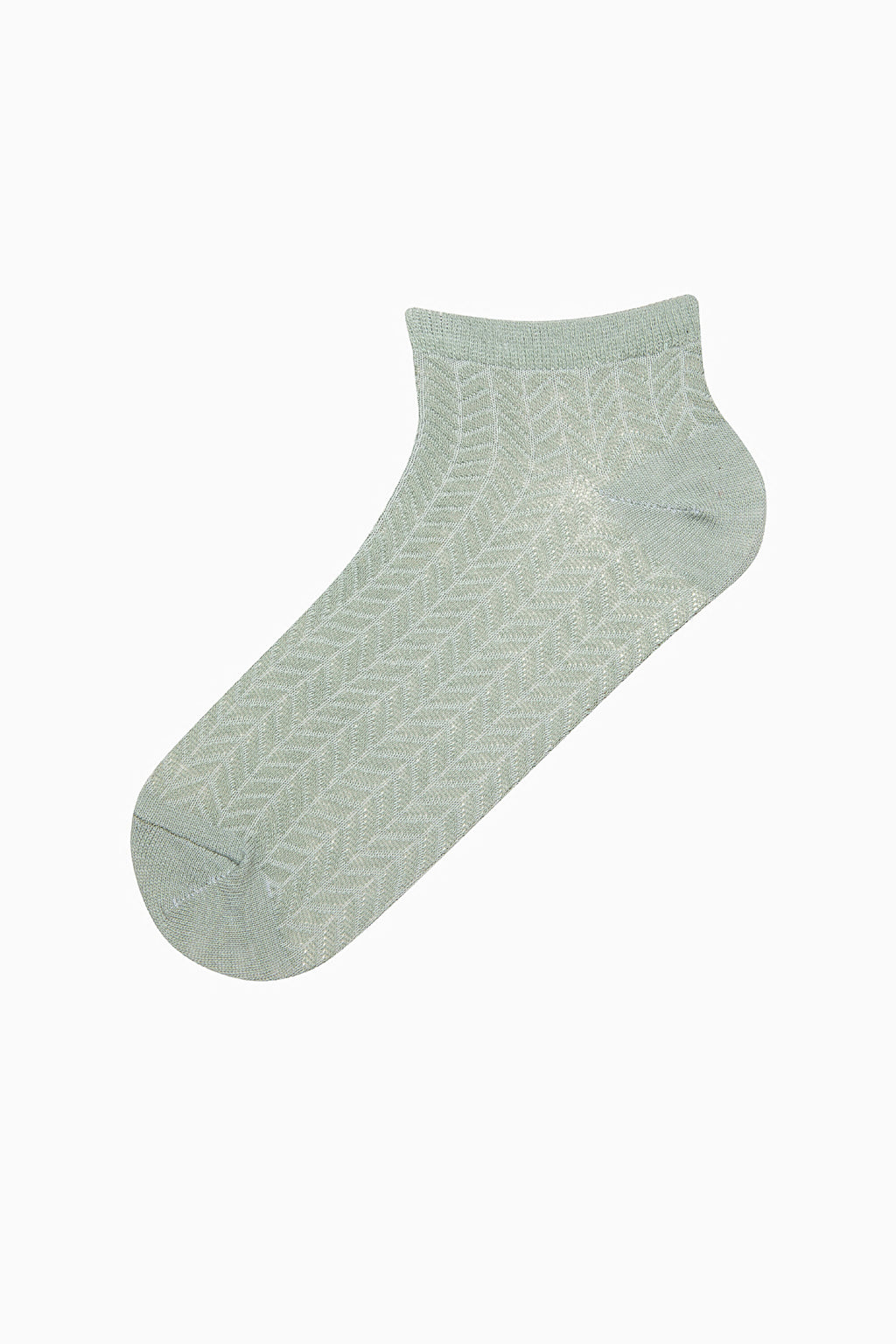 5 Pairs of Cotton Zigzag Patterned Ankle Socks