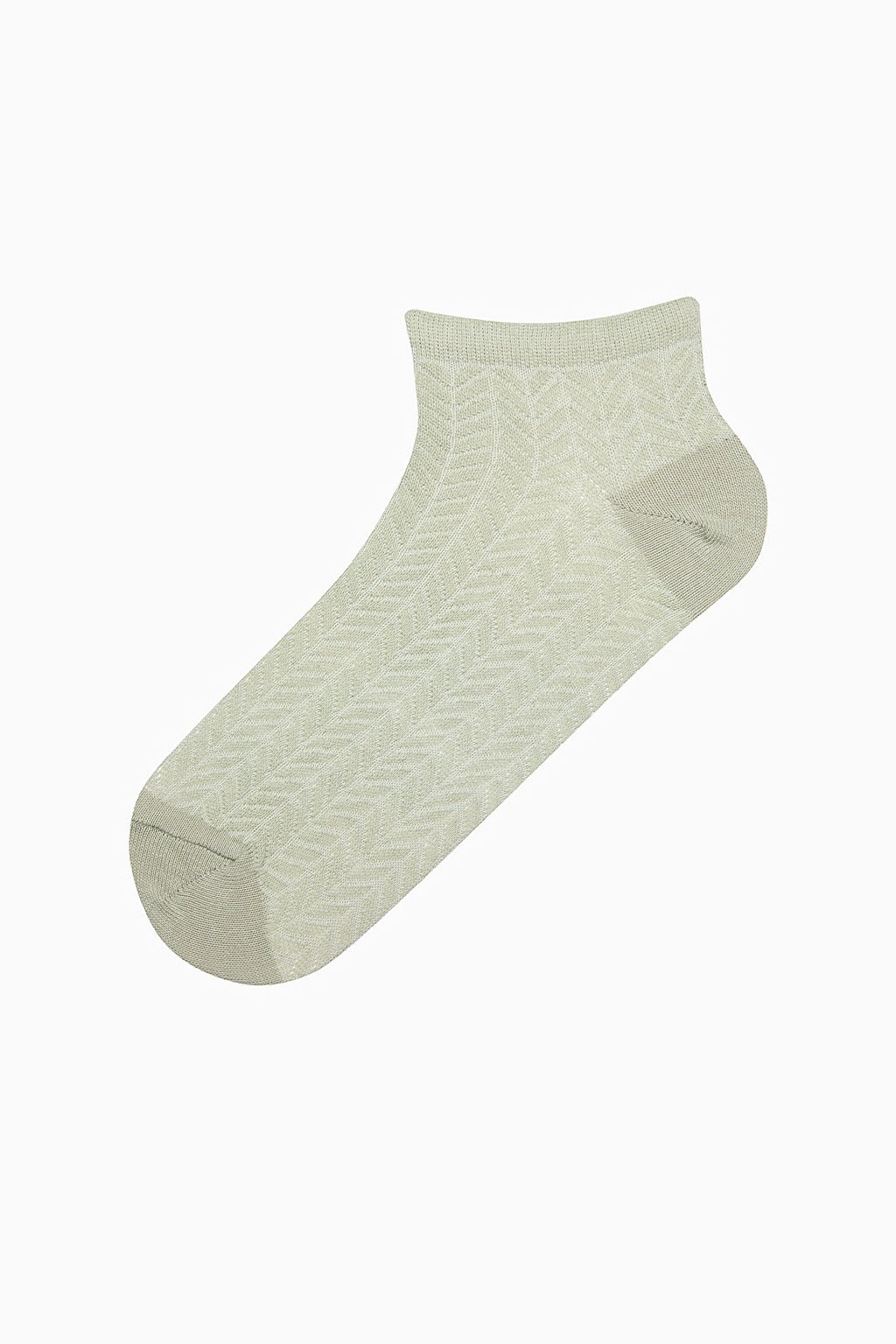 5 Pairs of Cotton Zigzag Patterned Ankle Socks