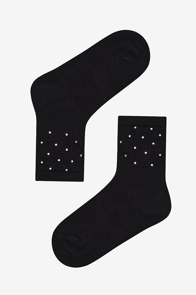 Girls Black Diamond Socks Hover Image