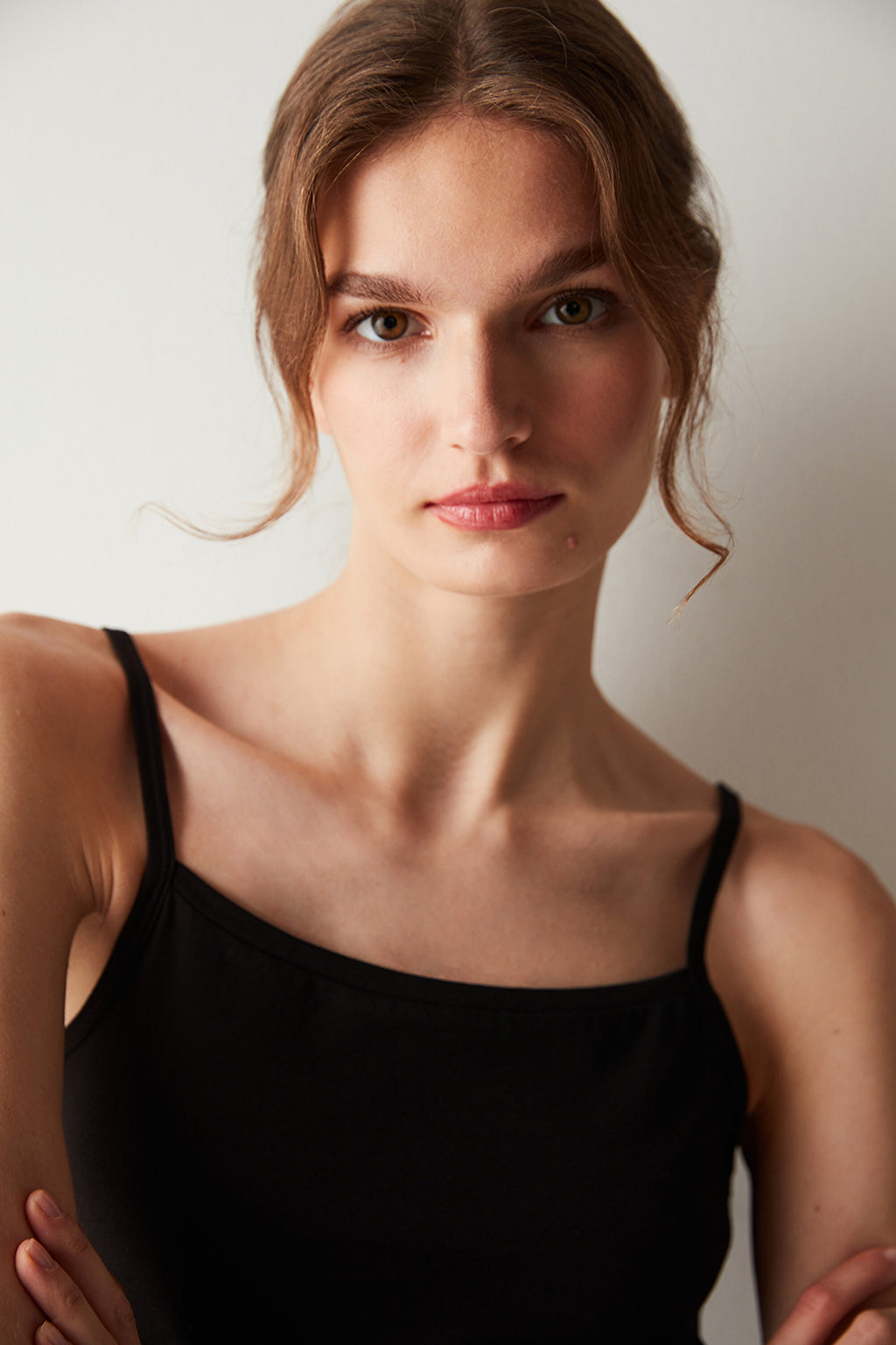 Black Basic Tank Top with Straps