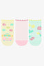 Girl Travel 3-Pack Multicolored Ankle Socks