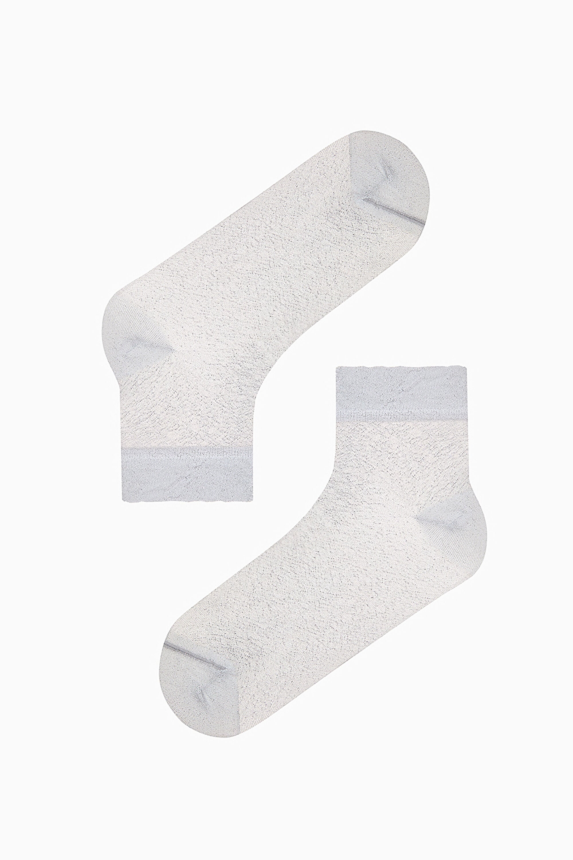 Shiny Tulles Black White Pink 3in1 Socket Socks