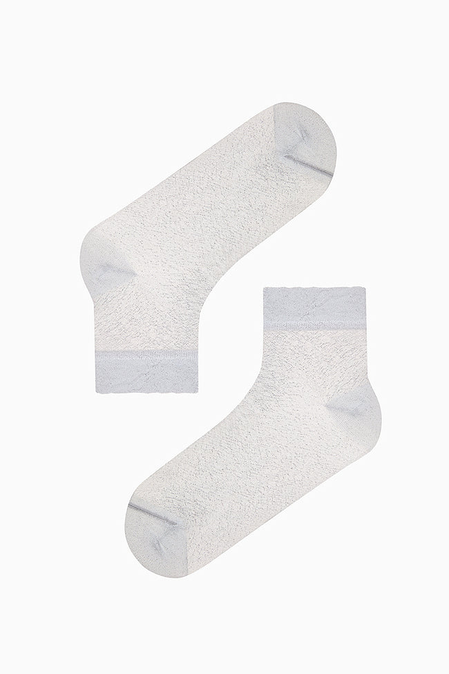 Shiny Tulles Black White Pink 3in1 Socket Socks Main Image